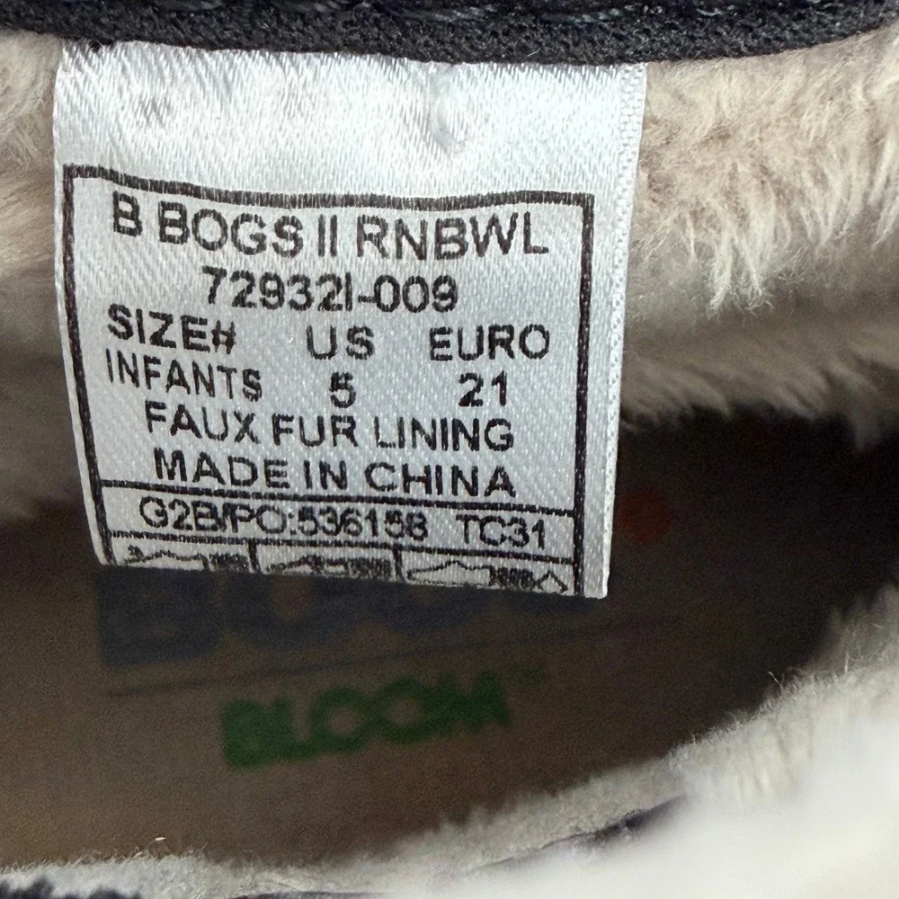 Bogs Baby Leopard Pull On Boots Sz 5